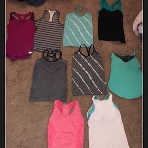 LOT workout tank tops lululemon!